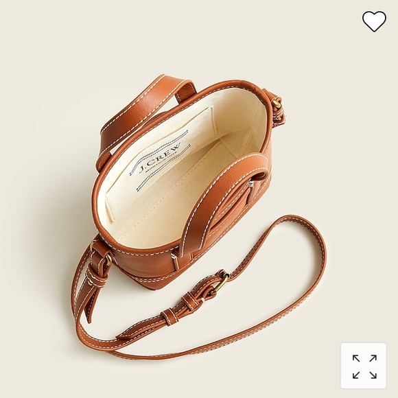 J. CREW Leather Mini Montauk Tote Bag New - Picture 5 of 14